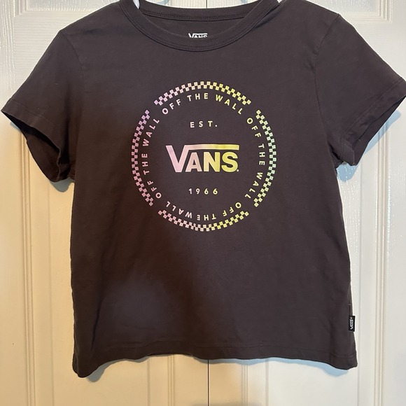 VANS Tshirt Women's Size Medium Black - Picture 1 of 4
